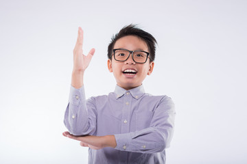 Raising hand