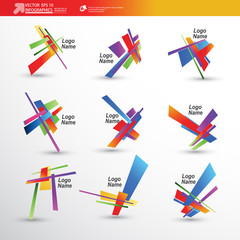 Abstract 3D Paper Infographics