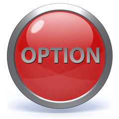 option circular icon on white background