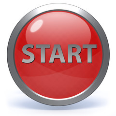 start circular icon on white background