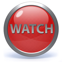 watch circular icon on white background