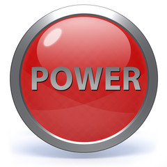 power circular icon on white background