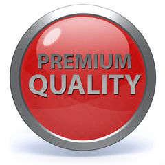 Premium quality circular icon on white background