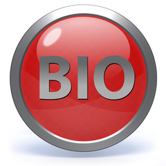 Bio circular icon on white background