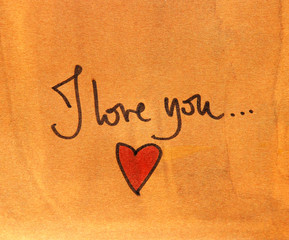 I love you message