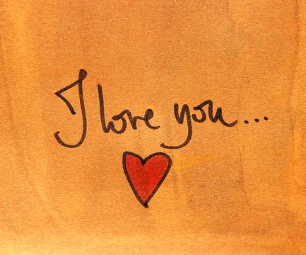 I love you message