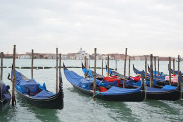Gondolas in Venice, Italy