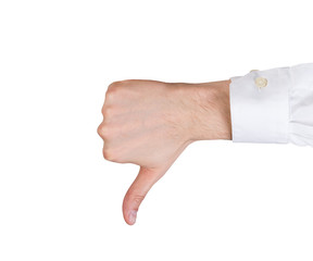 thumb down