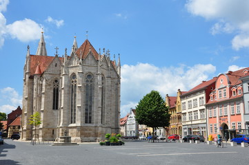 Mühlhausen - Untermarkt mit Divi-Blasii Kirche