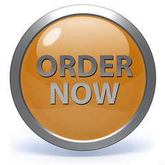 Order now circular icon on white background