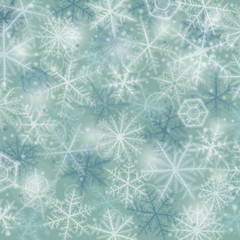Abstract  christmas background with snowflakes.