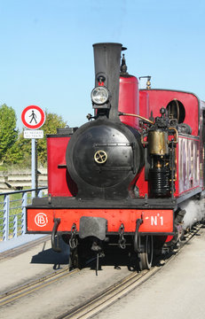 Locomotive &agrave; vapeur, 1906, en Baie de Somme, Picardie