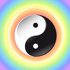 yin-yang regenbogenfarben