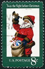 USA - 1972: shows Santa Claus, It was the Night before Christmas