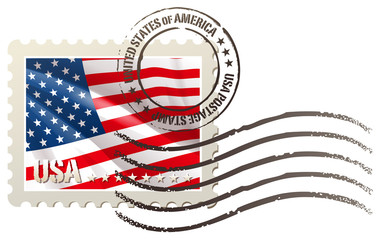 usa postage stamp © mumindurmaz35