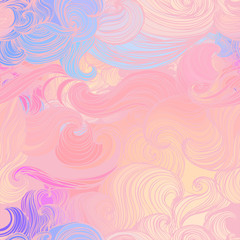 Fototapeta na wymiar Seamless abstract pattern, waves background