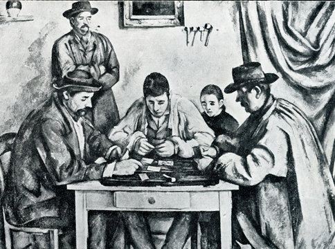Card Players by Paul Cezanne (1890–92, Barnes Foundation)