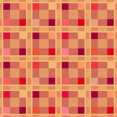 Seamless retro textile checkered texture plaid pattern backgroun