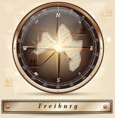 Karte von Freiburg-im-Breisgau