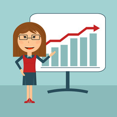 Business woman presentation