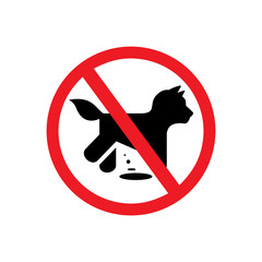 No dogs vector sign