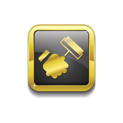 Labour Gold Vector Icon Button