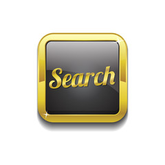 Search Gold Vector Icon Button