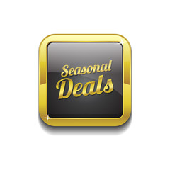 Seasonal Deal Gold Vector Icon Button