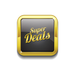Super Deal Gold Vector Icon Button