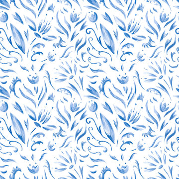 Fototapeta Seamless watercolor pattern