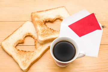 Romantic breakfast
