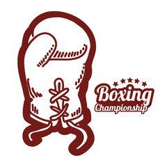 boxing label design vector illustration eps10 graphic