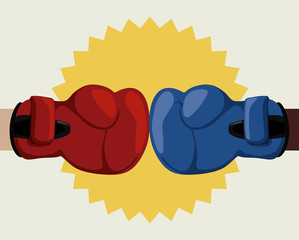 boxing label design vector illustration eps10 graphic