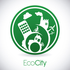 eco city design vector illustration eps10 graphic