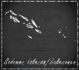 Karte von den Salomonen