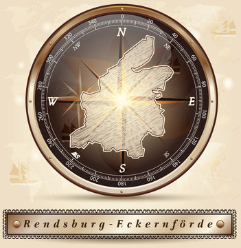 Karte von Rendsburg-Eckernfoerde