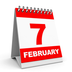 Calendar. 7 February.