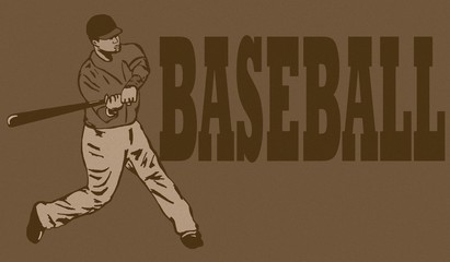 Baseball header vintage