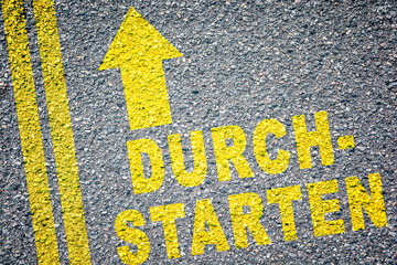 durchstarten