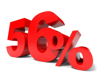 Red fifty six percent off. Discount 56%.