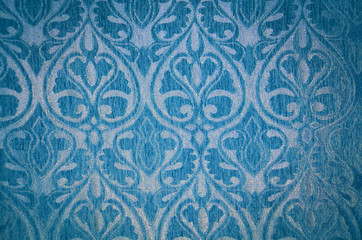 The texture of velvet fabric with a vintage pattern
