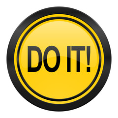 do it icon, yellow logo,