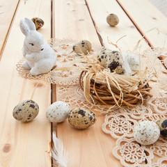 Osternest und Osterhase