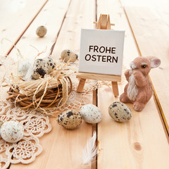 Osternest und Osterhase