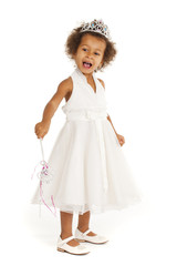 Portrait of beautiful happy little girl