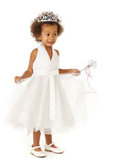 Portrait of beautiful happy little girl