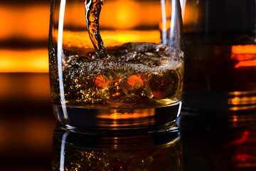 whiskey and ice