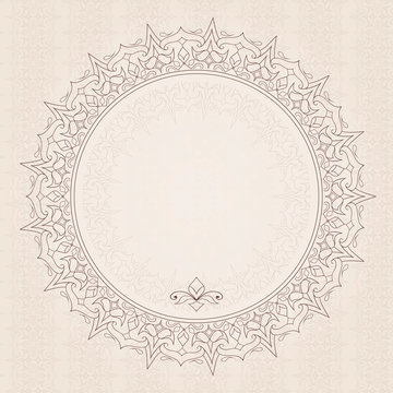 Filigree vector frame
