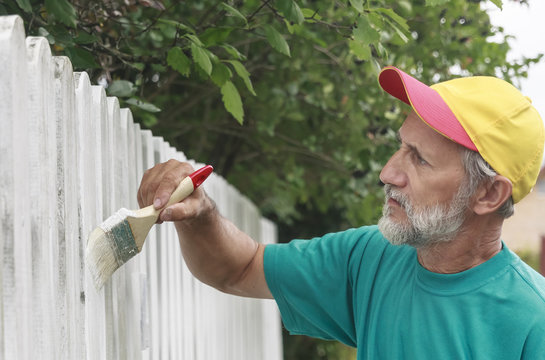 Painting Suburban Fence