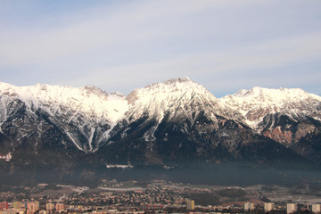 Fototapeta na wymiar Ridge. Alps, Innsbruck, Austria